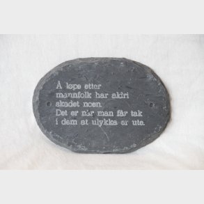 Skiferskilt,  lpe etter mannfolk