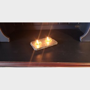 Dobbel Rek telysbrikke 160 x 110