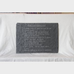 Skiferskilt, Fjellvettreglane