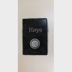 Skiferskilt med ringeknapp tr�dl�s