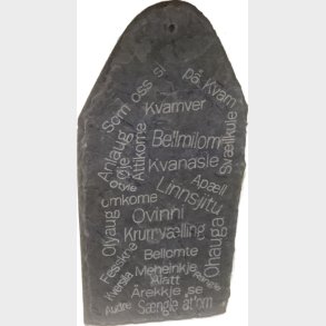 Dialekttavle, Kvamver