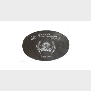 Skifer skilt oval 470mm x 310mm