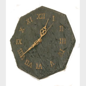 Skiferklokke 8-kant Romer