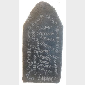 Dialekttavle, Sjoaver