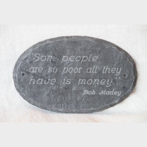 Skiferskilt. Som people