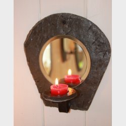 Skifer Telysholder dr�pe. smijern